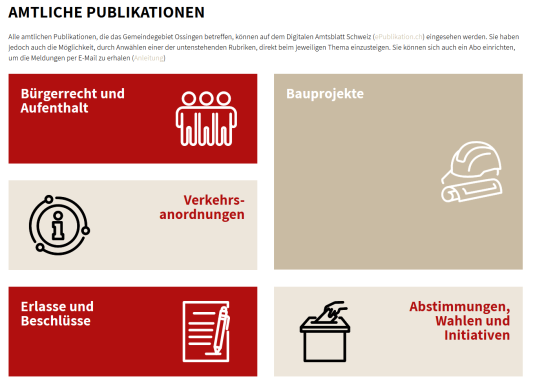 Muster Webseite Gemeinde Ossingen