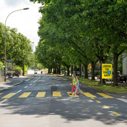Stoppen für Schulkinder