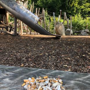 Campagne contre le littering de cigarettes et pour des places de jeux sans tabac